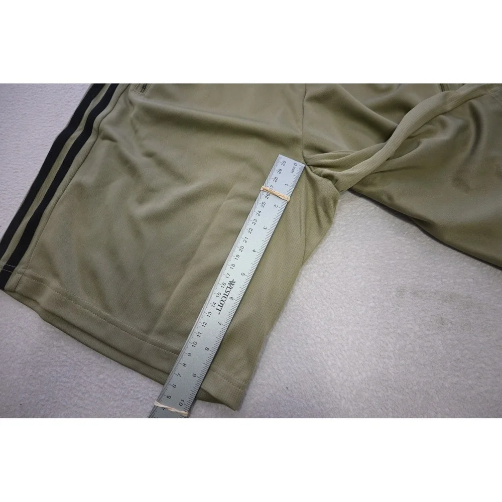 Adidas Gym Shorts Mens S Green Aeroready 3-Stripe Training Soccer‎ Athletic New